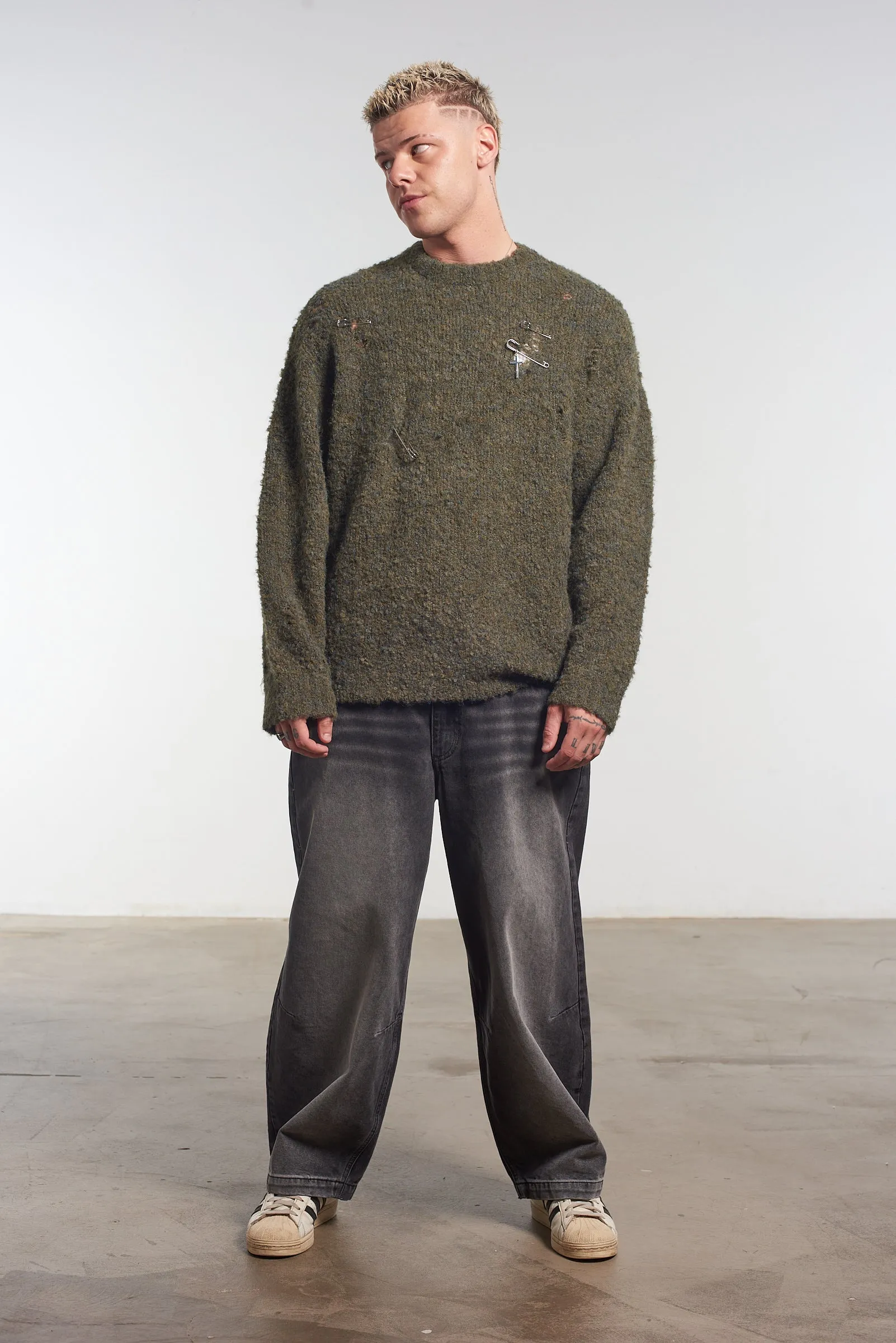 Blessed Charm Knit Khaki Home Layer LowImpact Dye