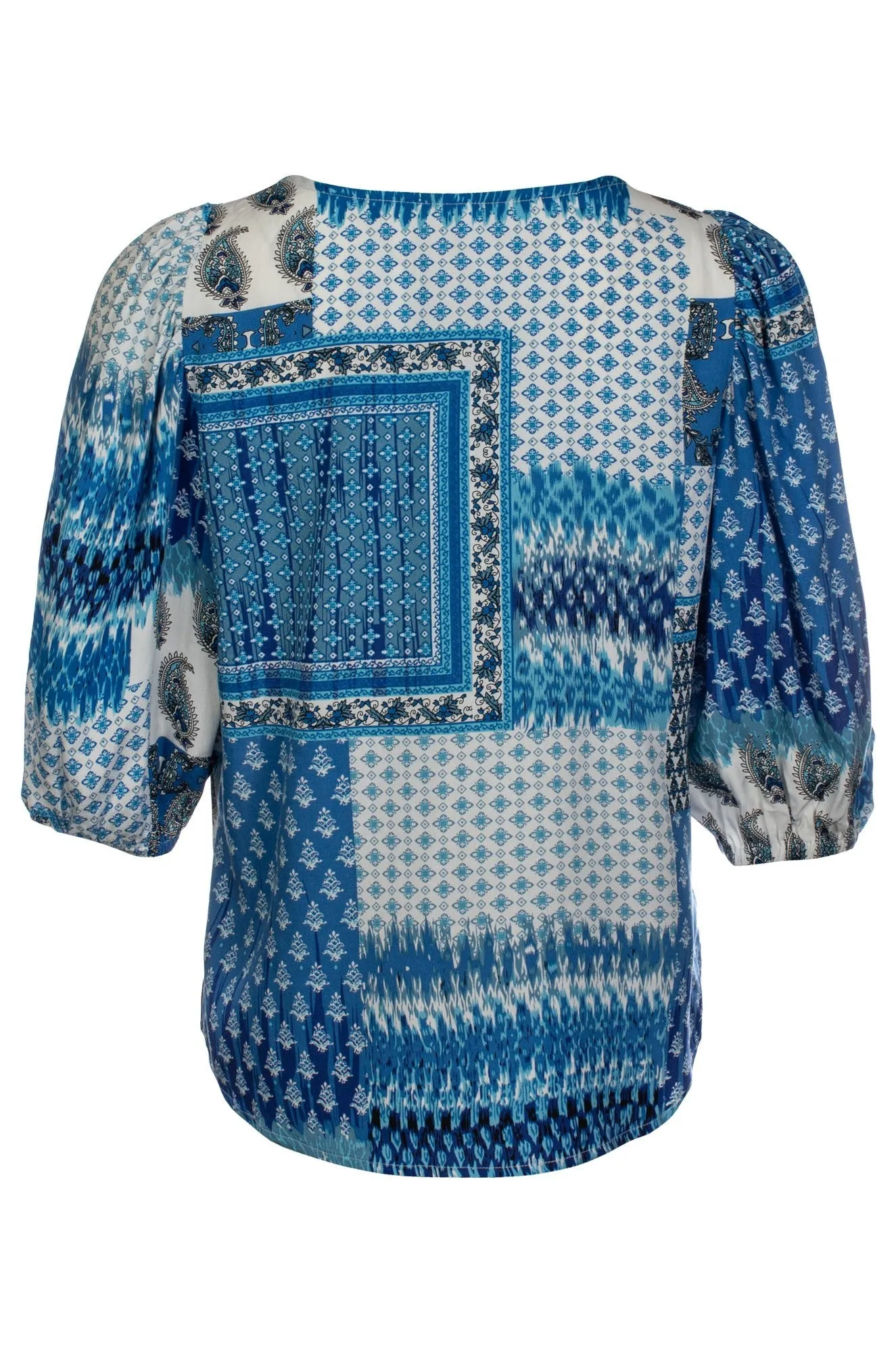 Blouse | BLUES PATCHWORK | 3324C1 Relaxing Day