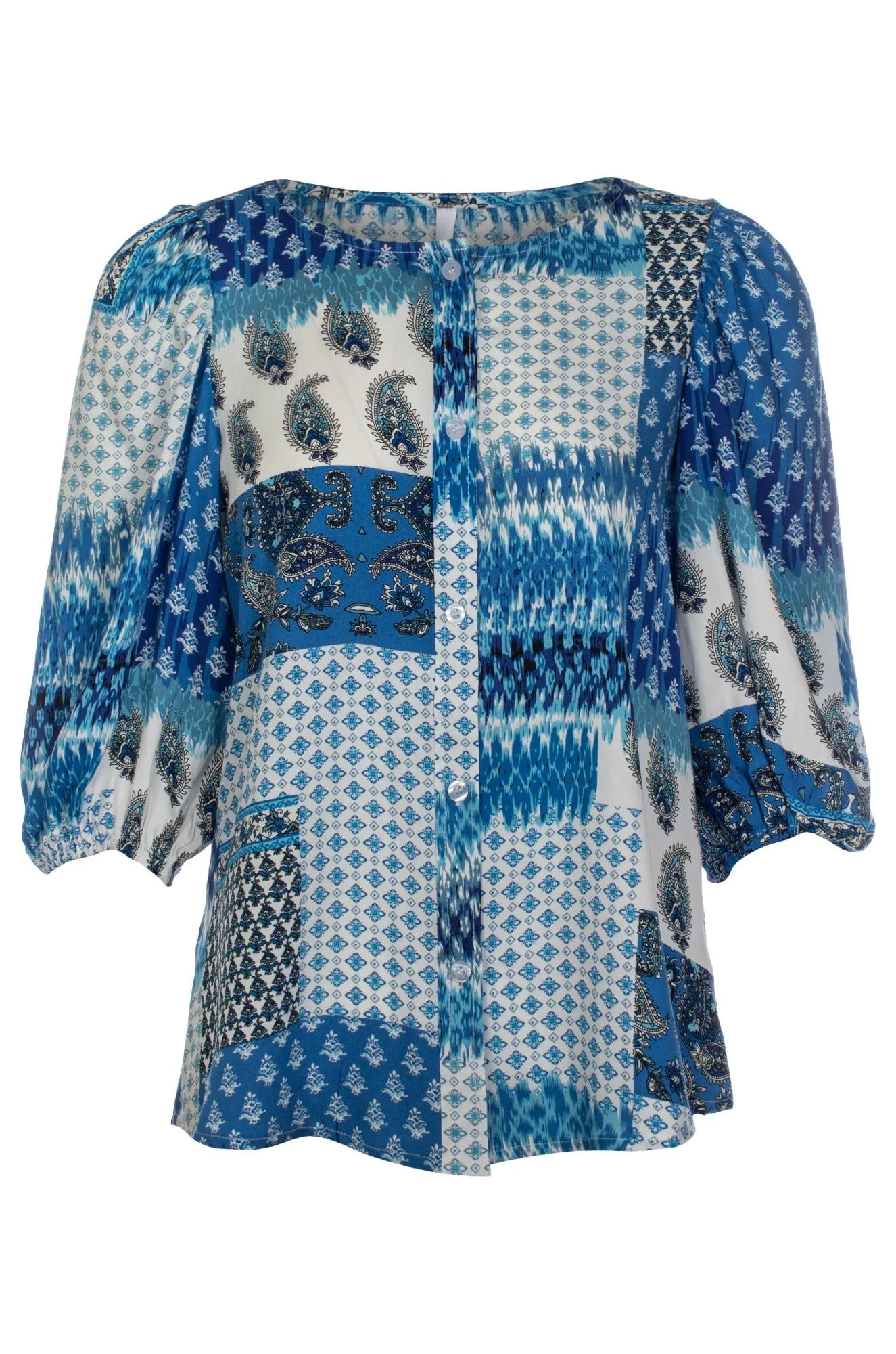 Blouse | BLUES PATCHWORK | 3324C1 Job Interview