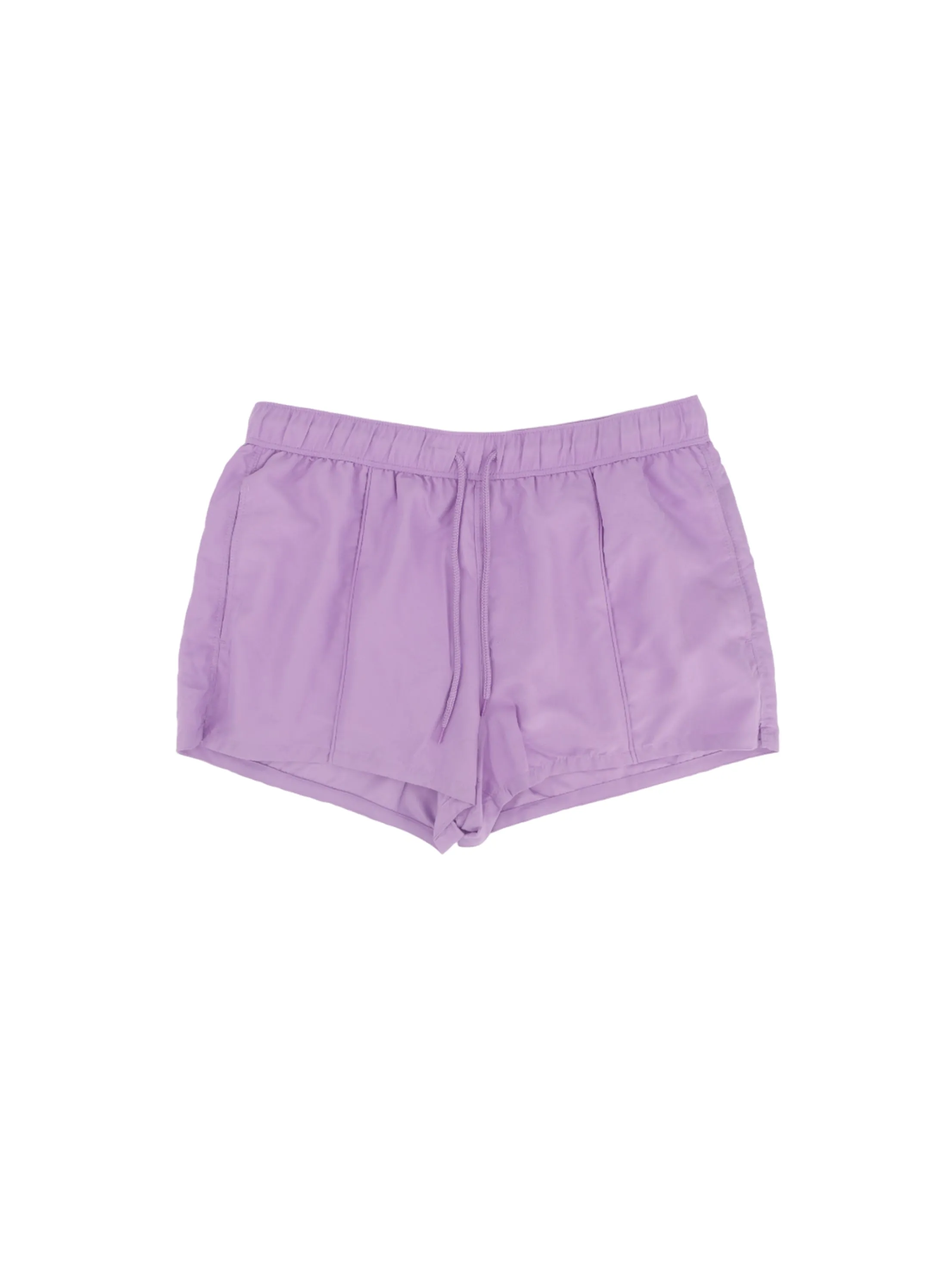 Women's Plain Solid Swim Short,Purple Cozy Vibe