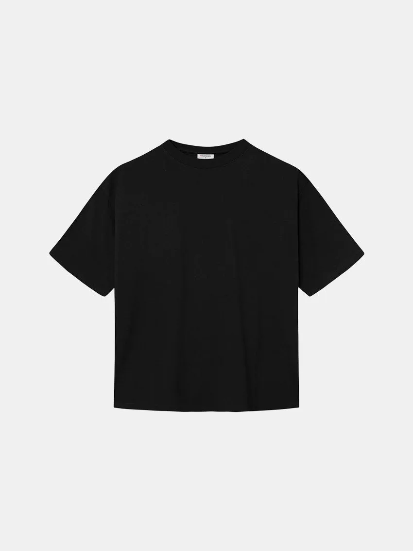 Box Fit Heavy Tee Black in demand