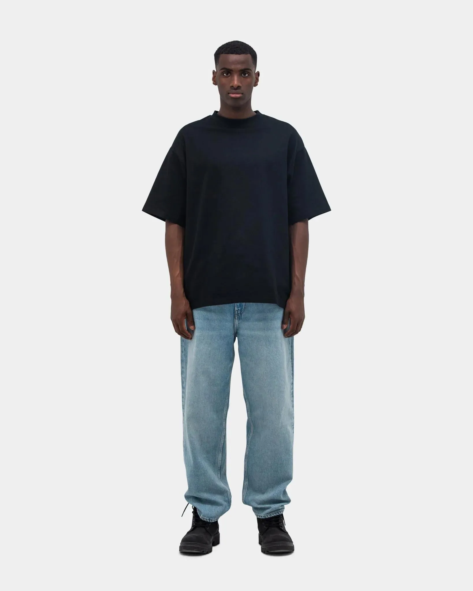 Box Fit Heavy Tee Black Non-toxic