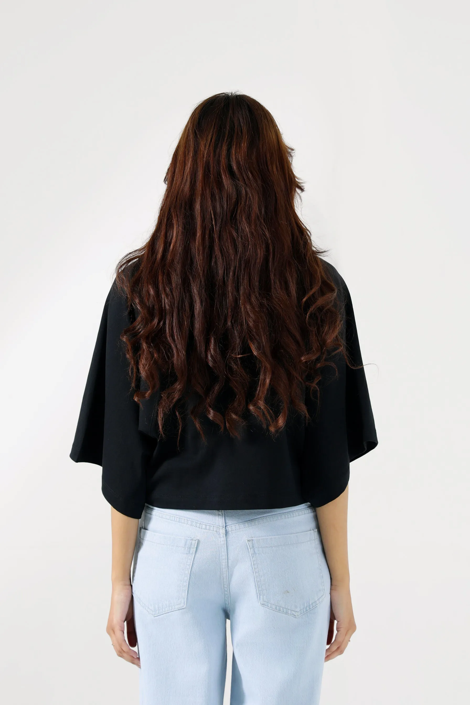 BOX FIT TEE WITH OVERSIZED ARMHOLE Formal Style Ethically Sourced Materials