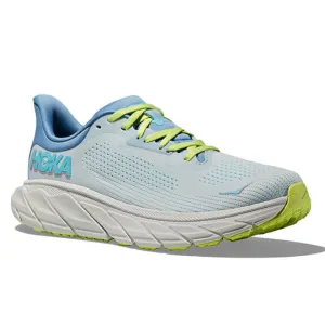 Womens Hoka Arahi 7 Wide in Illusion/Dusk Rock Guard Plate elevated - heel running option