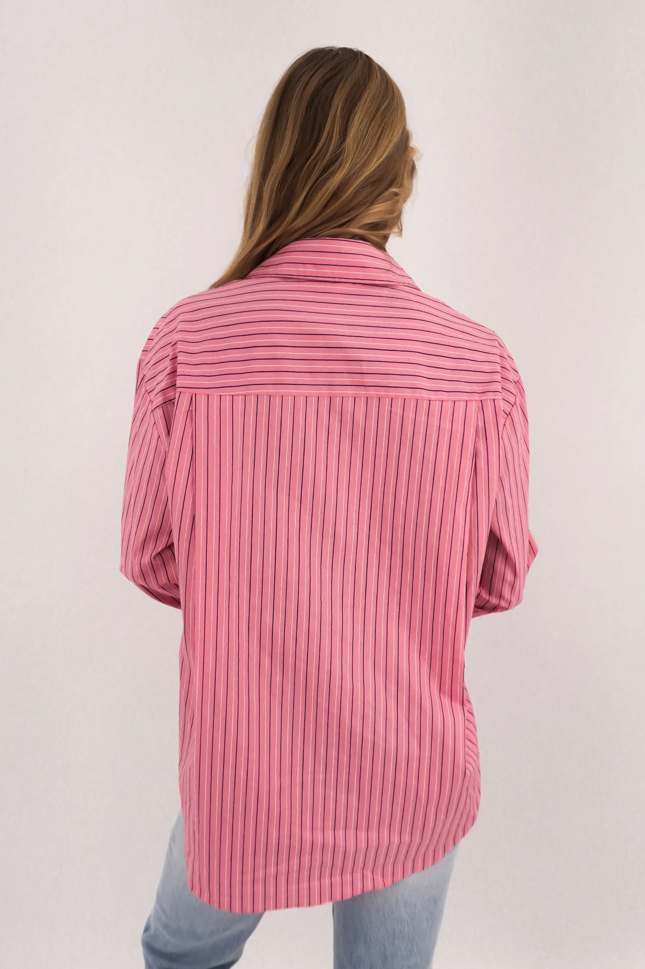 Lynton Shirt Carnation Navy soft look