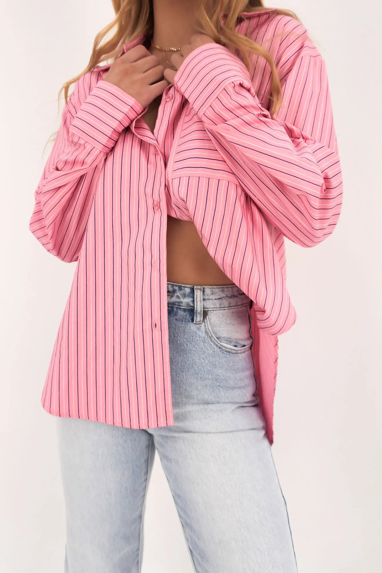 Stylish Comfort Simple and Chic Lynton Shirt Carnation Navy