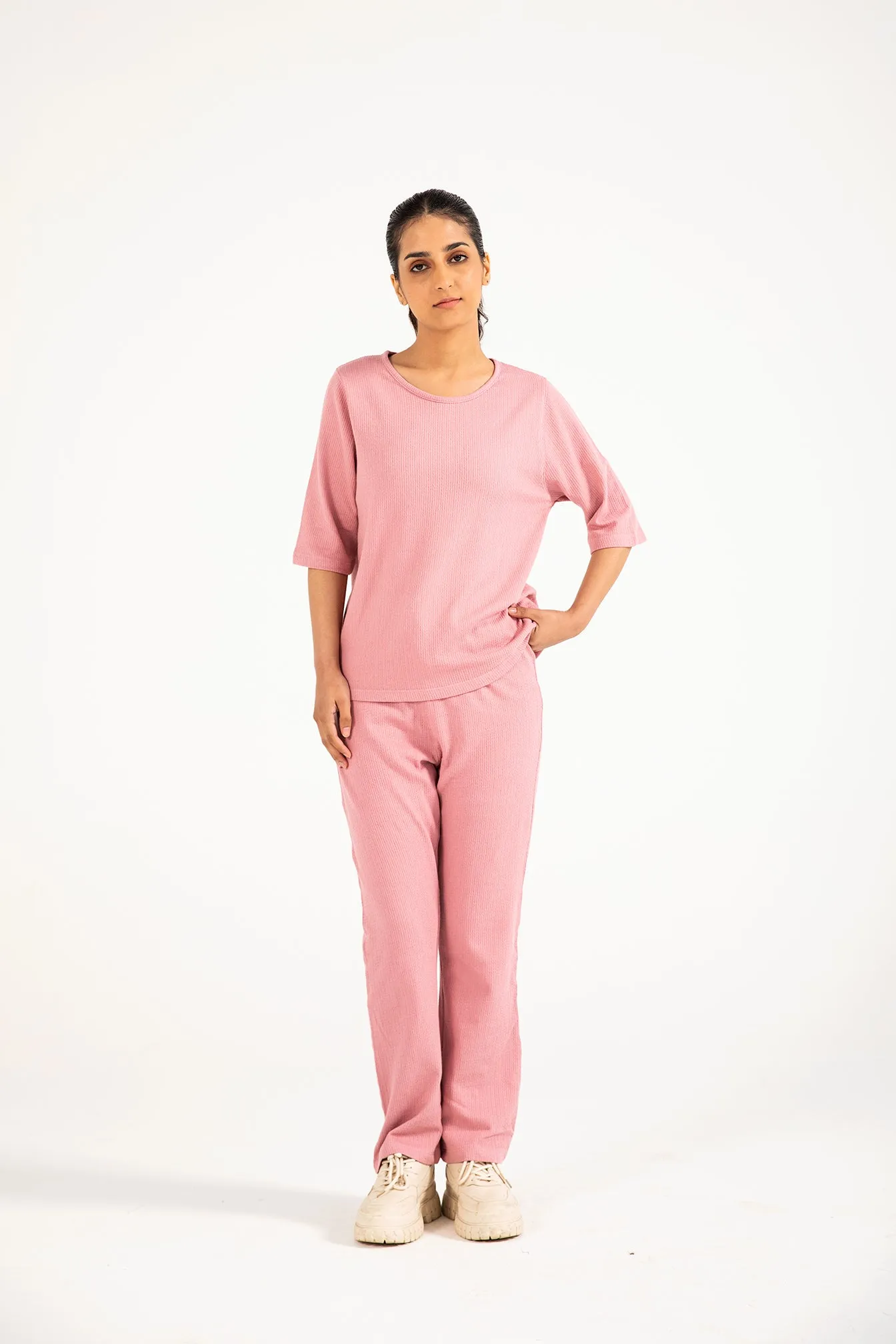 Interlock Knit Body TEXTURED KNIT TOP