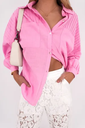 Belle Shirt Pink tall size Quick Fit Comfort