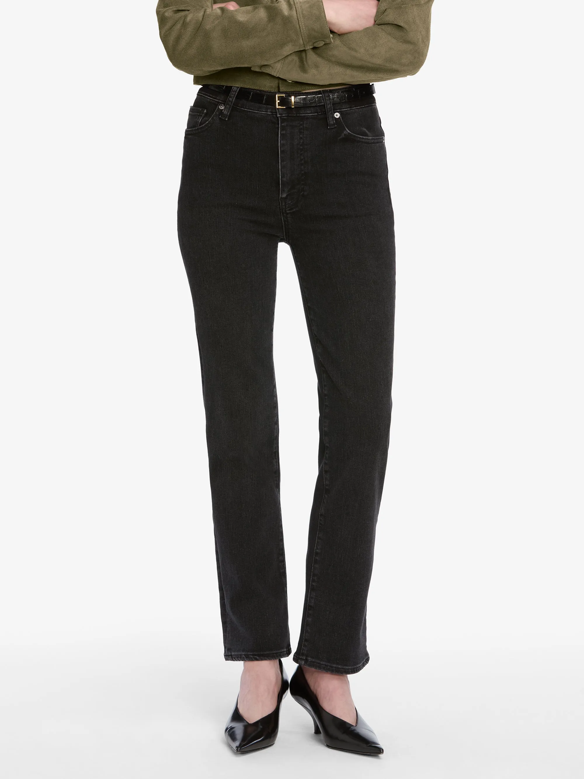 Compression Fit Le Sleek Straight -- Meteor