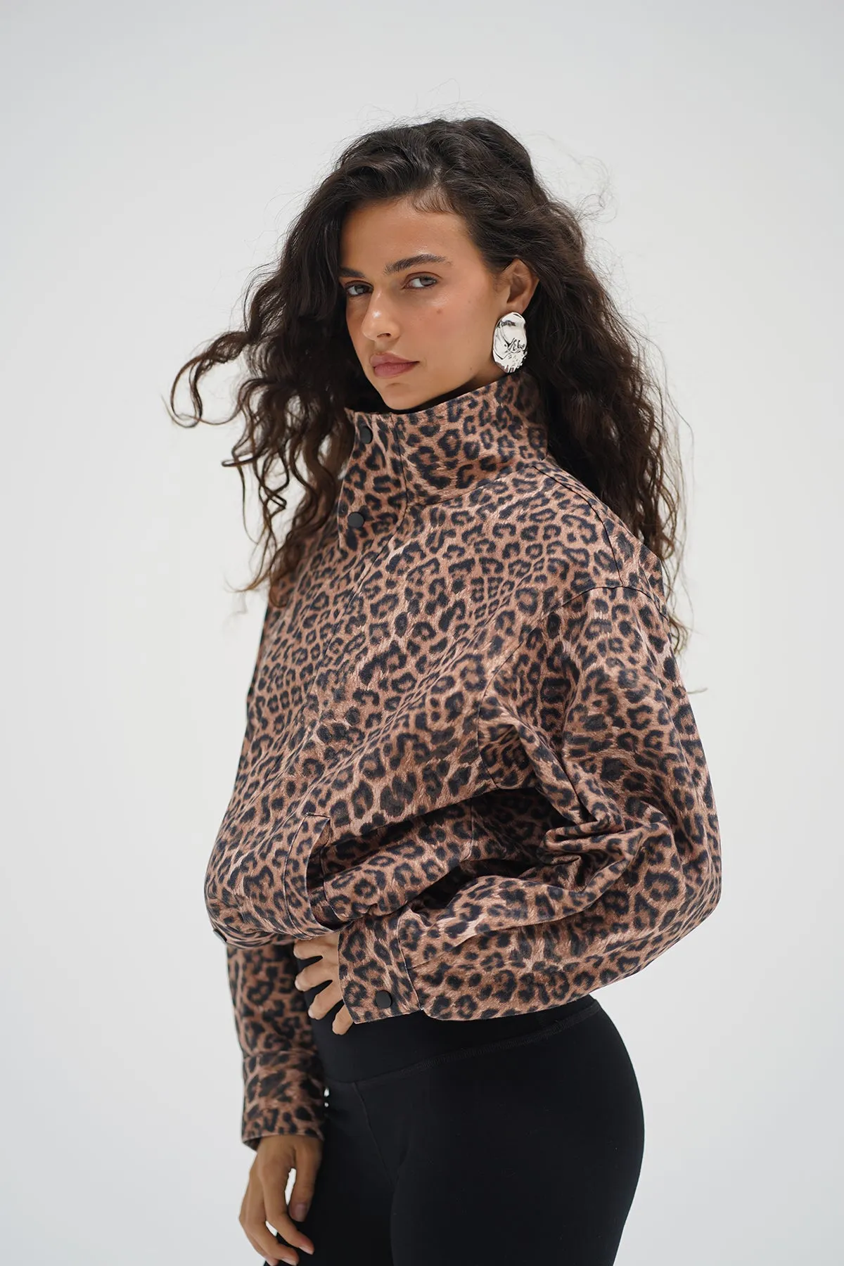 Durable Blend Garment Dyed Broadway Leopard Jacket - Leopard