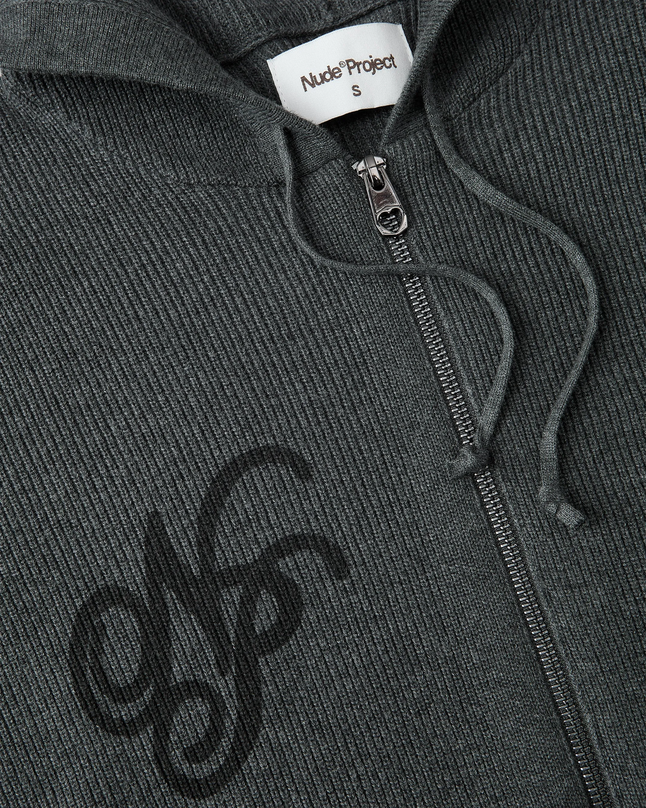 Besito Knit Zip-Up Black PreShrunk Fabric