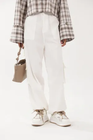 CARGO PANTS WITH BUNGEE CORDS Cotton comfort