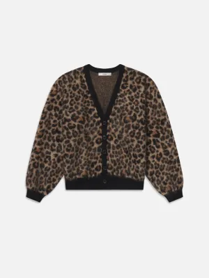 The Brushed Leopard Cardi -- Leopard Easy Comfort NonRestrictive Cuff