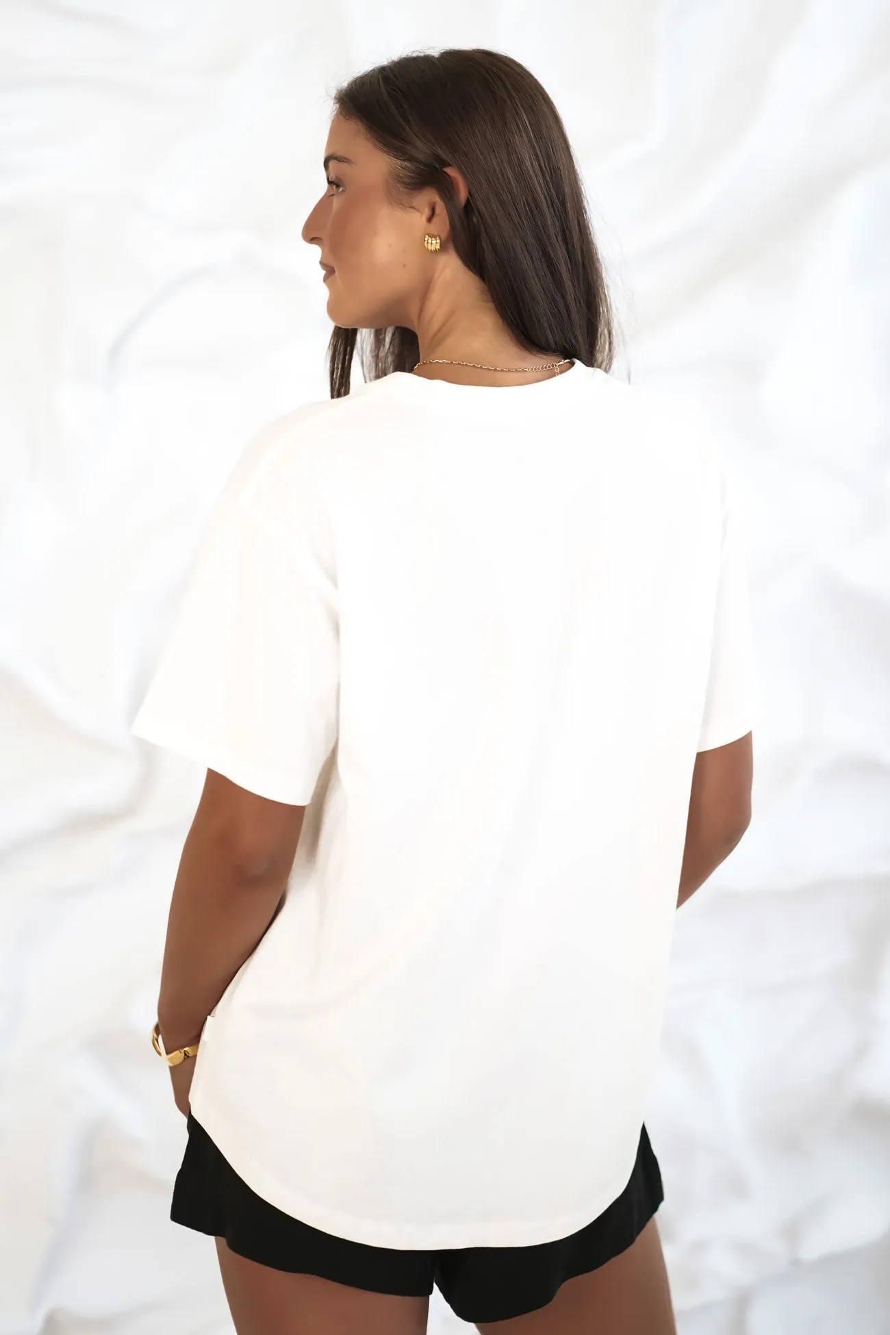 Chill Design Cozy Comfort Fit BZ Palm Tee Vintage White