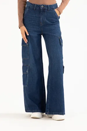 CARGO MEGA WIDE FIT DENIM Sport Fit Gusseted Crotch