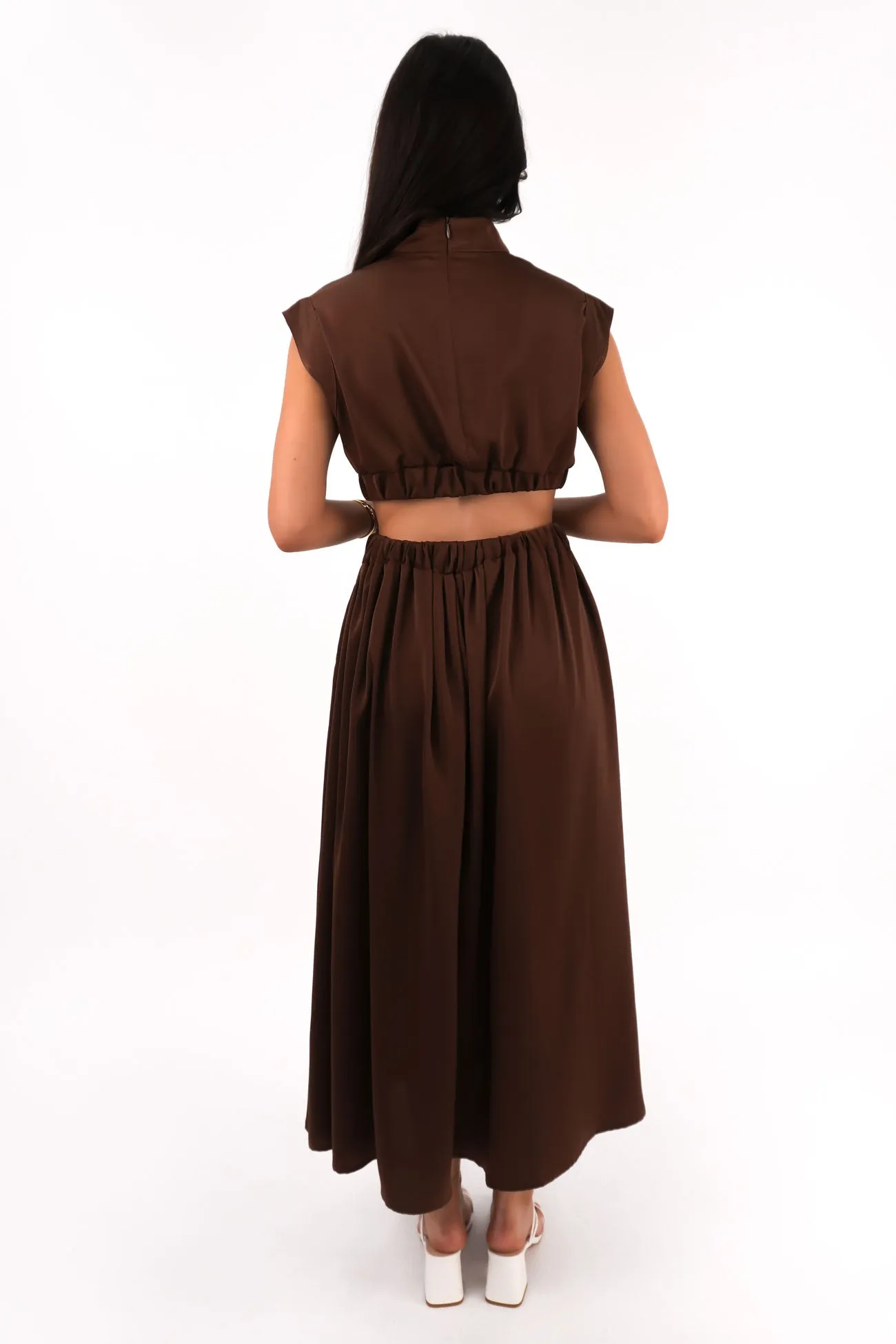 Carmen Maxi Dress Chocolate Festival Mood