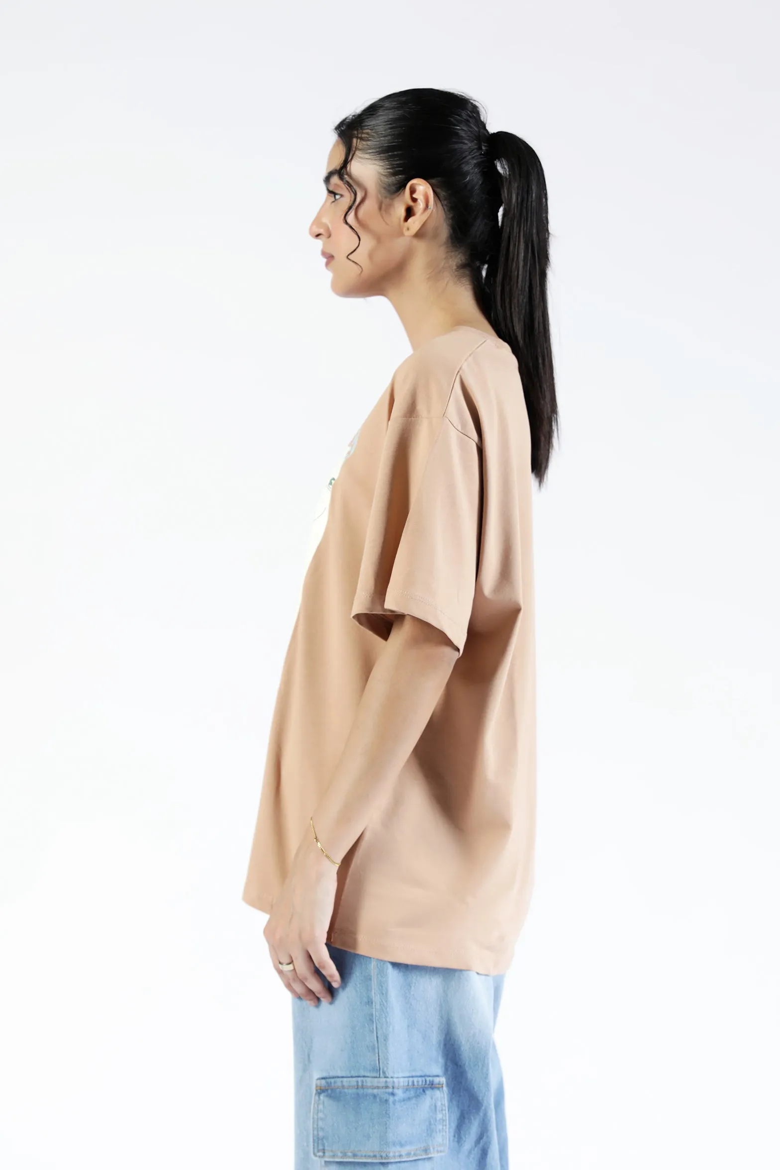 Weekend Comfort Comfy Apparel GRAPHIC OVERSIZED TEE