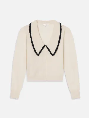 Cashmere Sailor Sweater -- Cream Multi OdorResistant