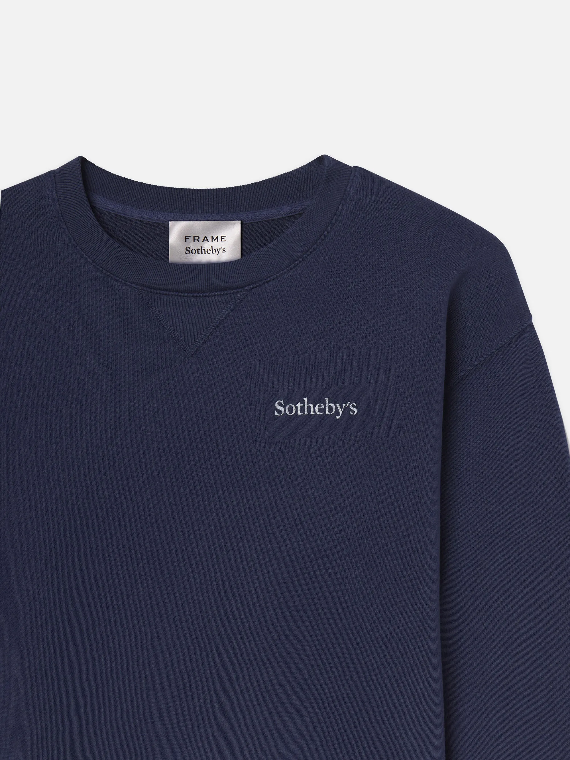 Sotheby's Unisex Crewneck Sweatshirt -- Navy Natural Drape