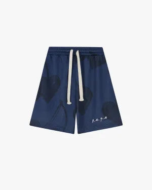 Gigi Mesh Short Navy Anti Snag Threading