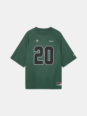 Two-layer Oversized Mesh Tee S/S Soft and Cozy