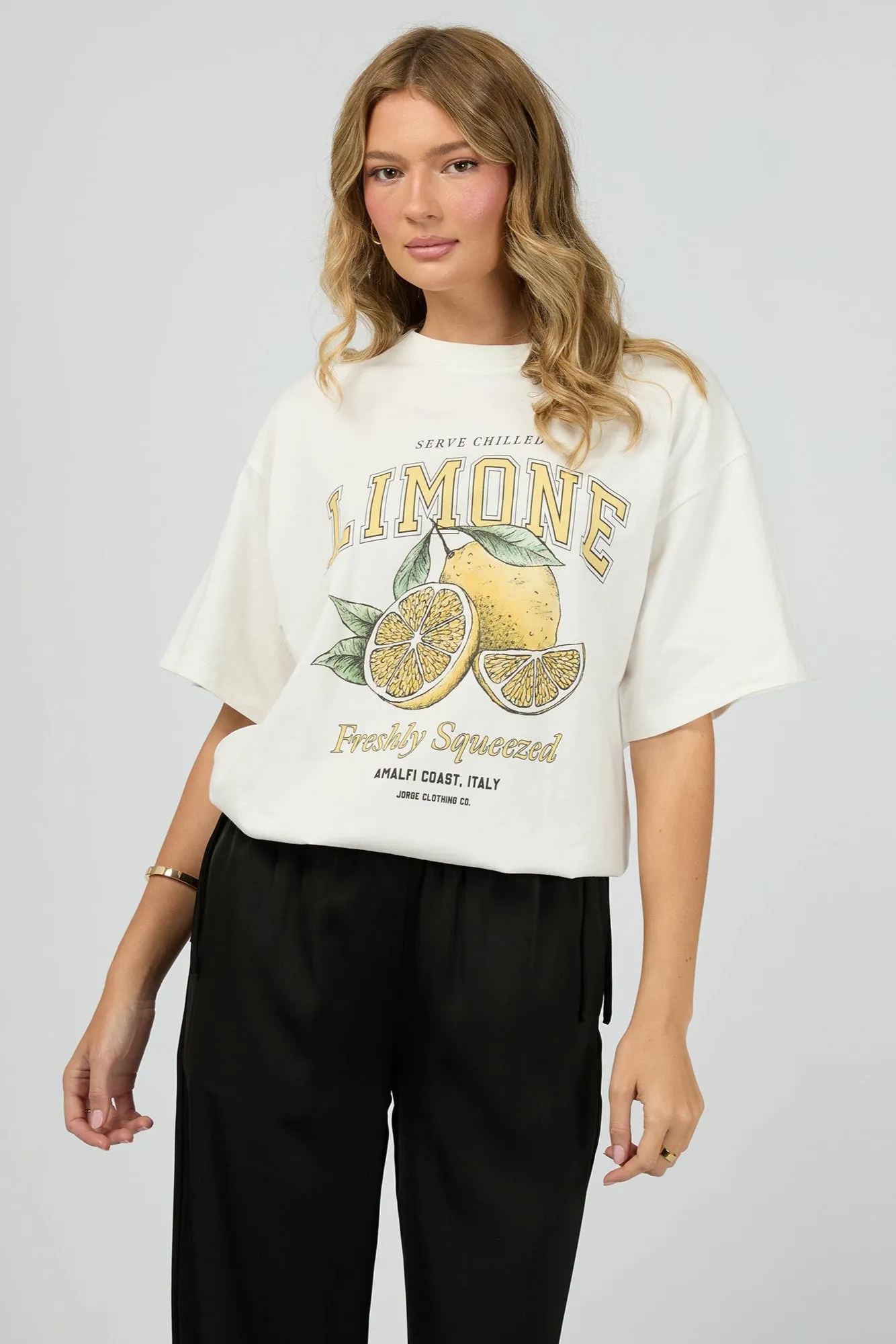 Animal print wildness Jorge Limone Tee Vintage White