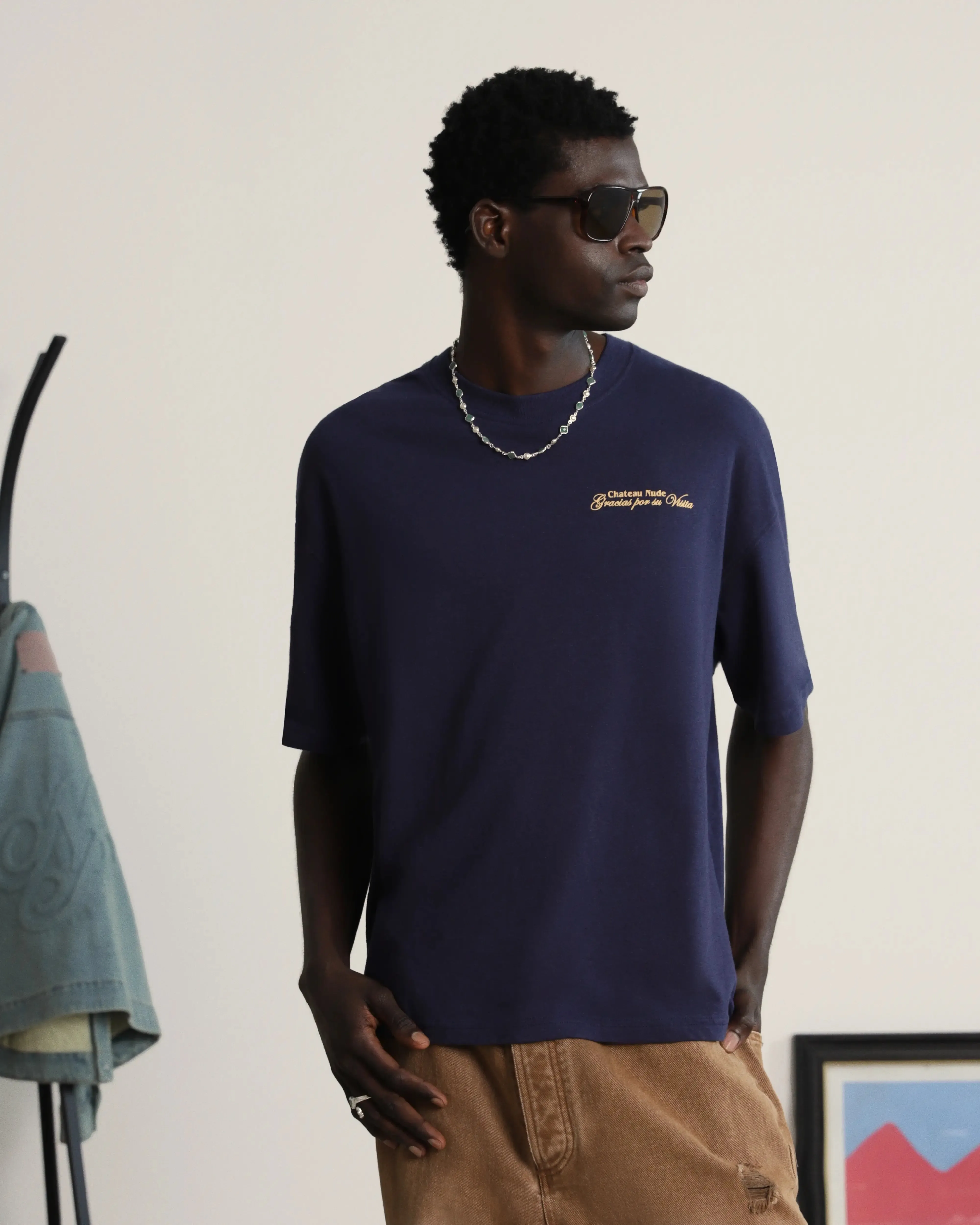 Chateau Tee Navy NonRestrictive Design warm fleece