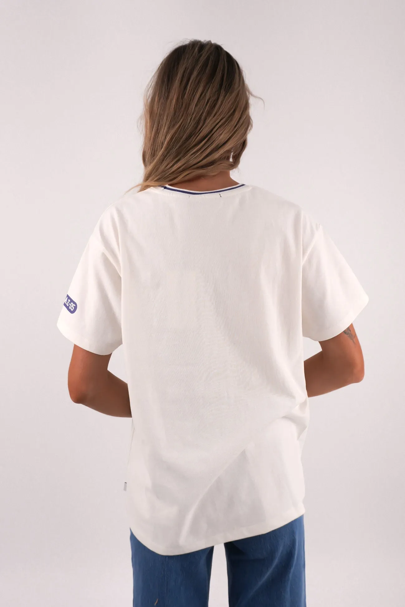 Skinny Fit Chelsea Relaxed Tee Vintage White