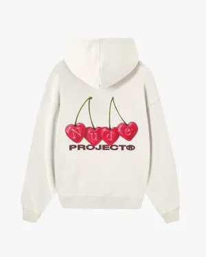 Active Fit surfing suitable Cherry Hoodie Marshmallow
