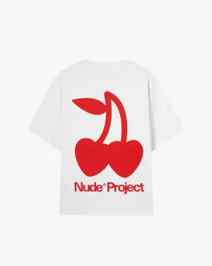 Street Fest Cherry Logo Tee White