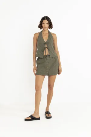 Bestseller Item Gentle Vibe Louise Check Skort Olive