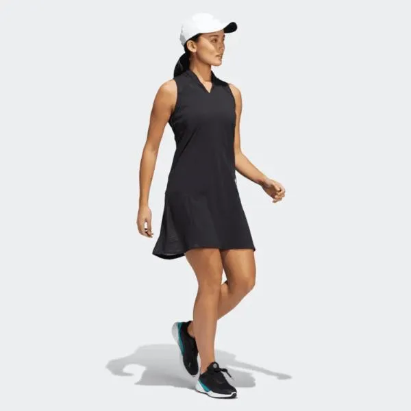Satin Touch Cozy Mood Adidas Sport HEAT.RDY Sleeveless Dress - Black