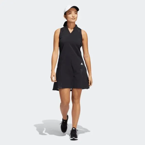 Fit Waist Adidas Sport HEAT.RDY Sleeveless Dress - Black