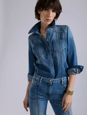 Denim shirt Quick Fit Stretch