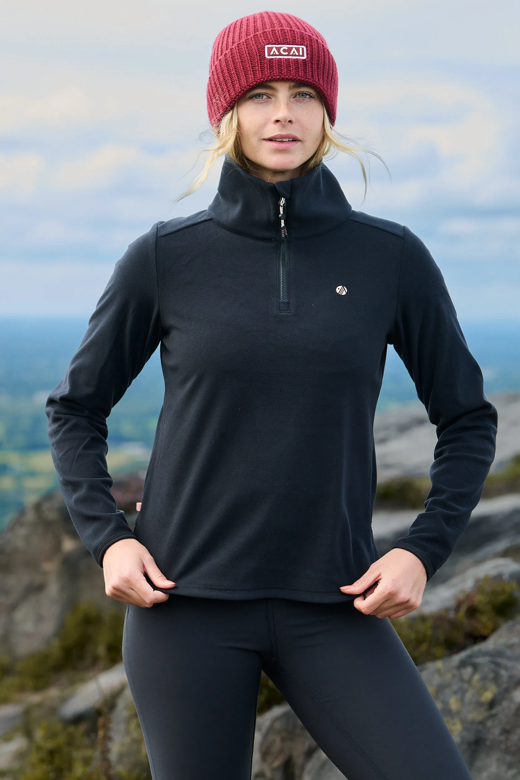 Endurasoft Quarter Zip - Black YKK Fasteners