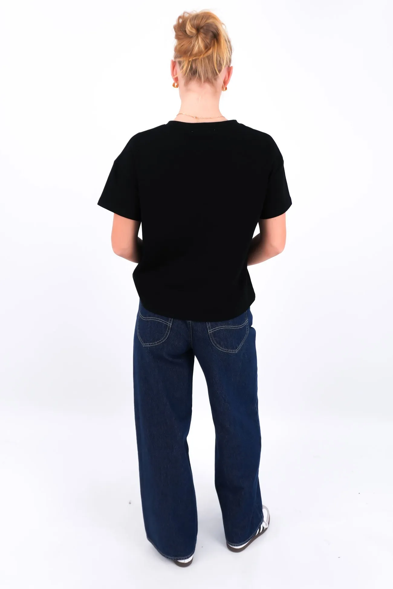 Zerra Tee Black Buttery Soft Fabric