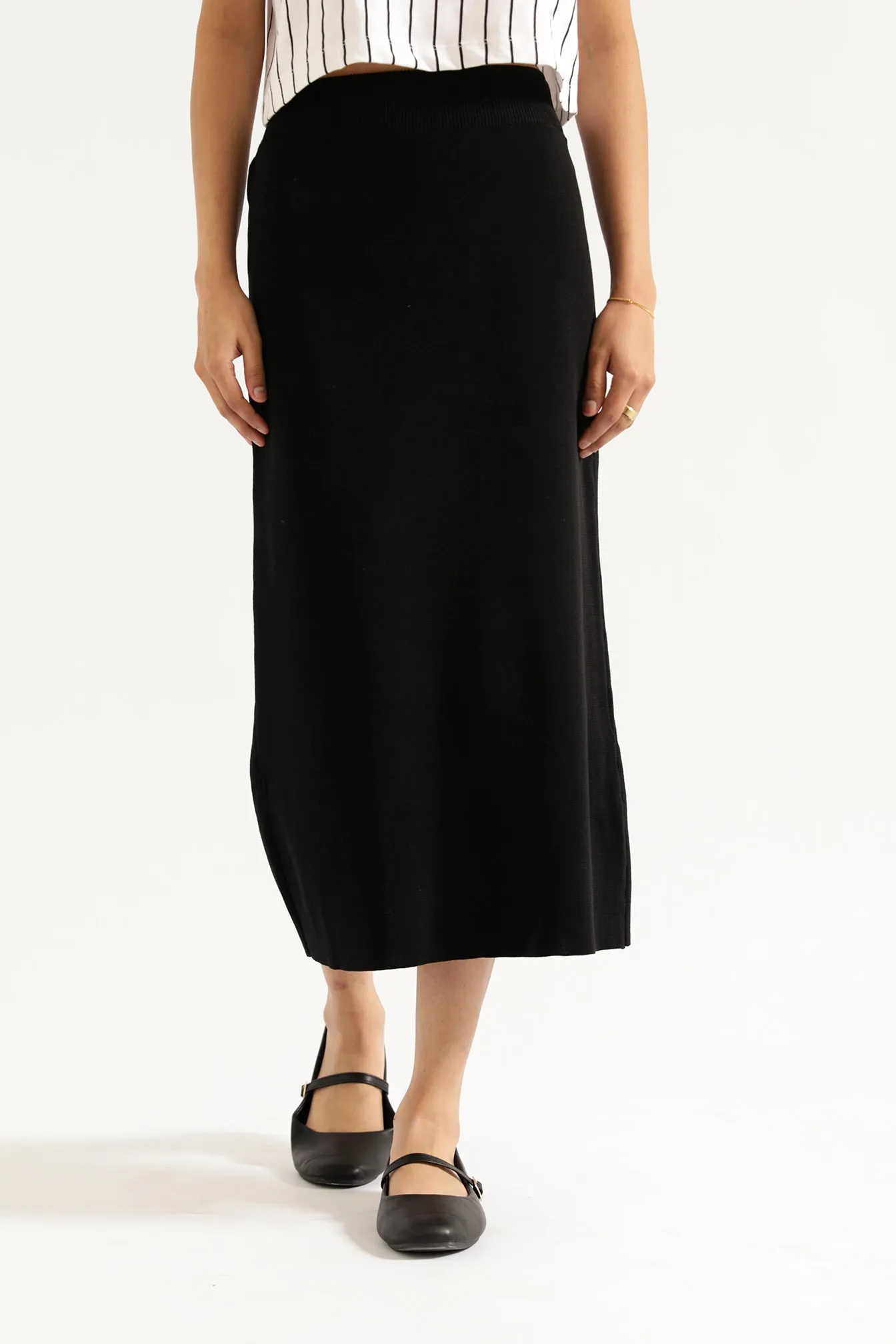 KNITTED SKIRT Seamless Waist Technology Work Flex