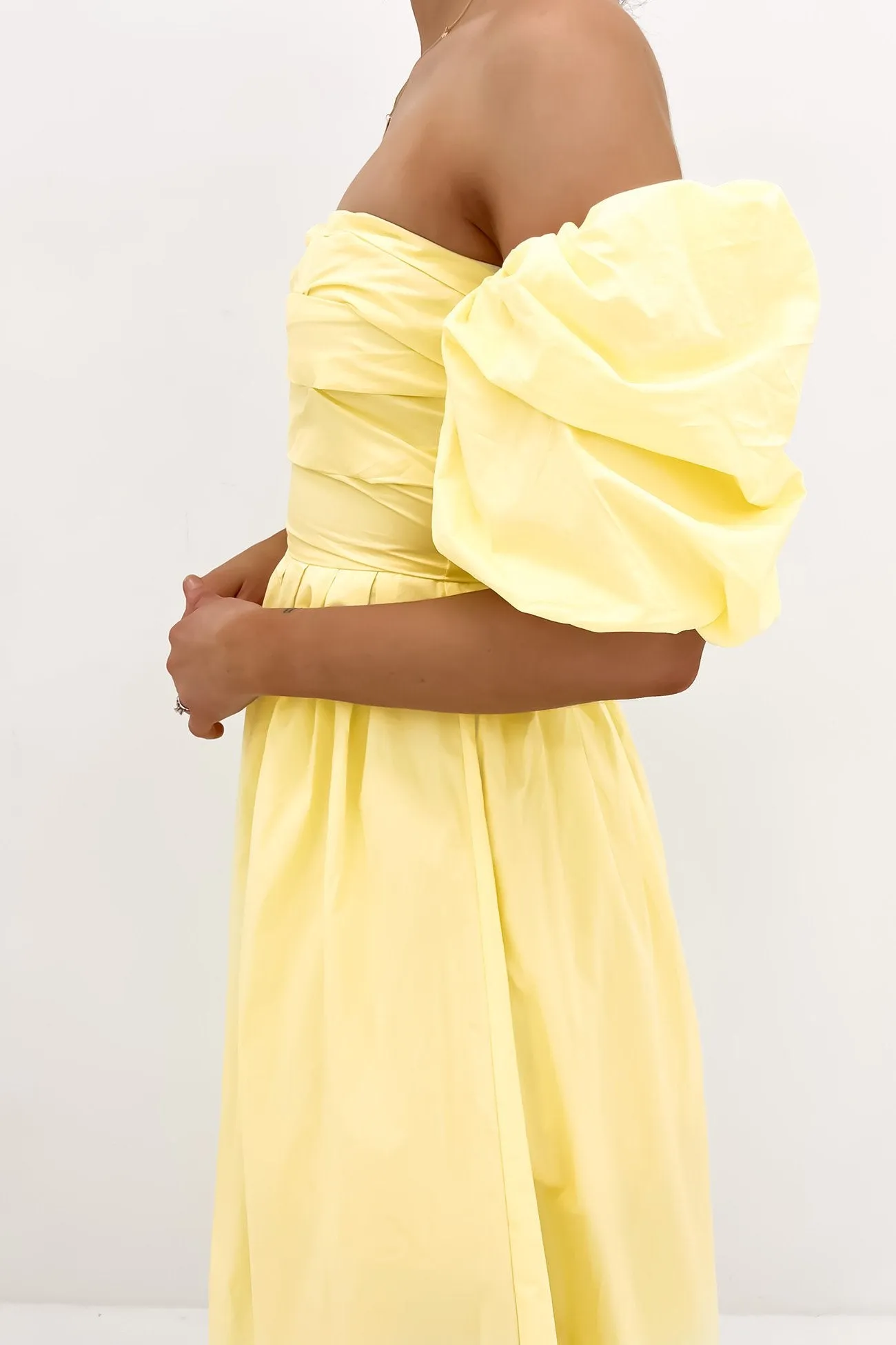 Dempsey Midi Dress Yellow Casual Comfort