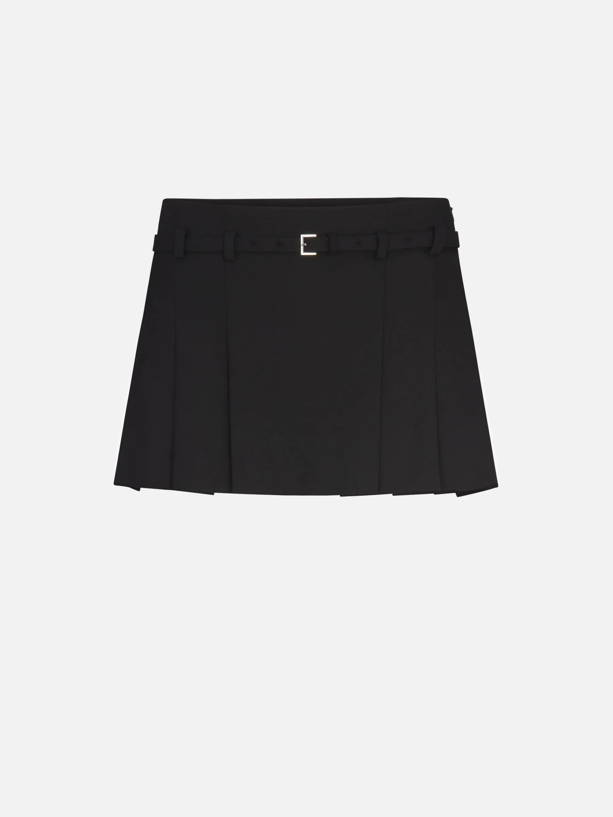 The Pleated Mini Skirt -- Black Seasonal Style