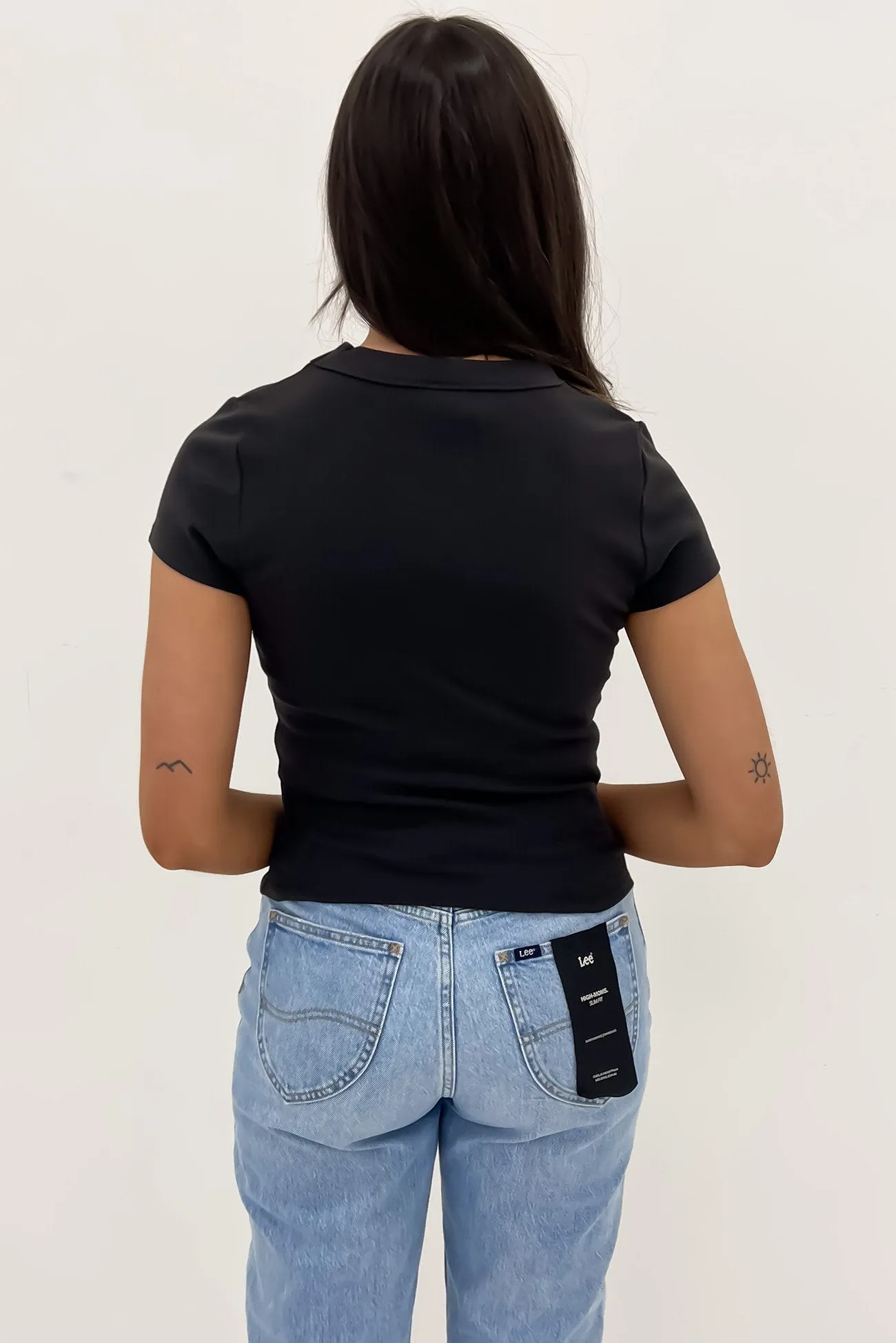 Comfortable Design Essential Rib Tee Timeless Black