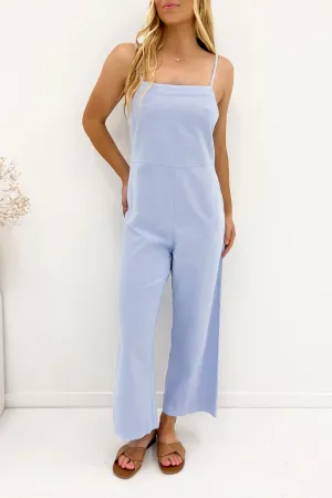 One-Piece Wear Classic Jumpsuit Blue