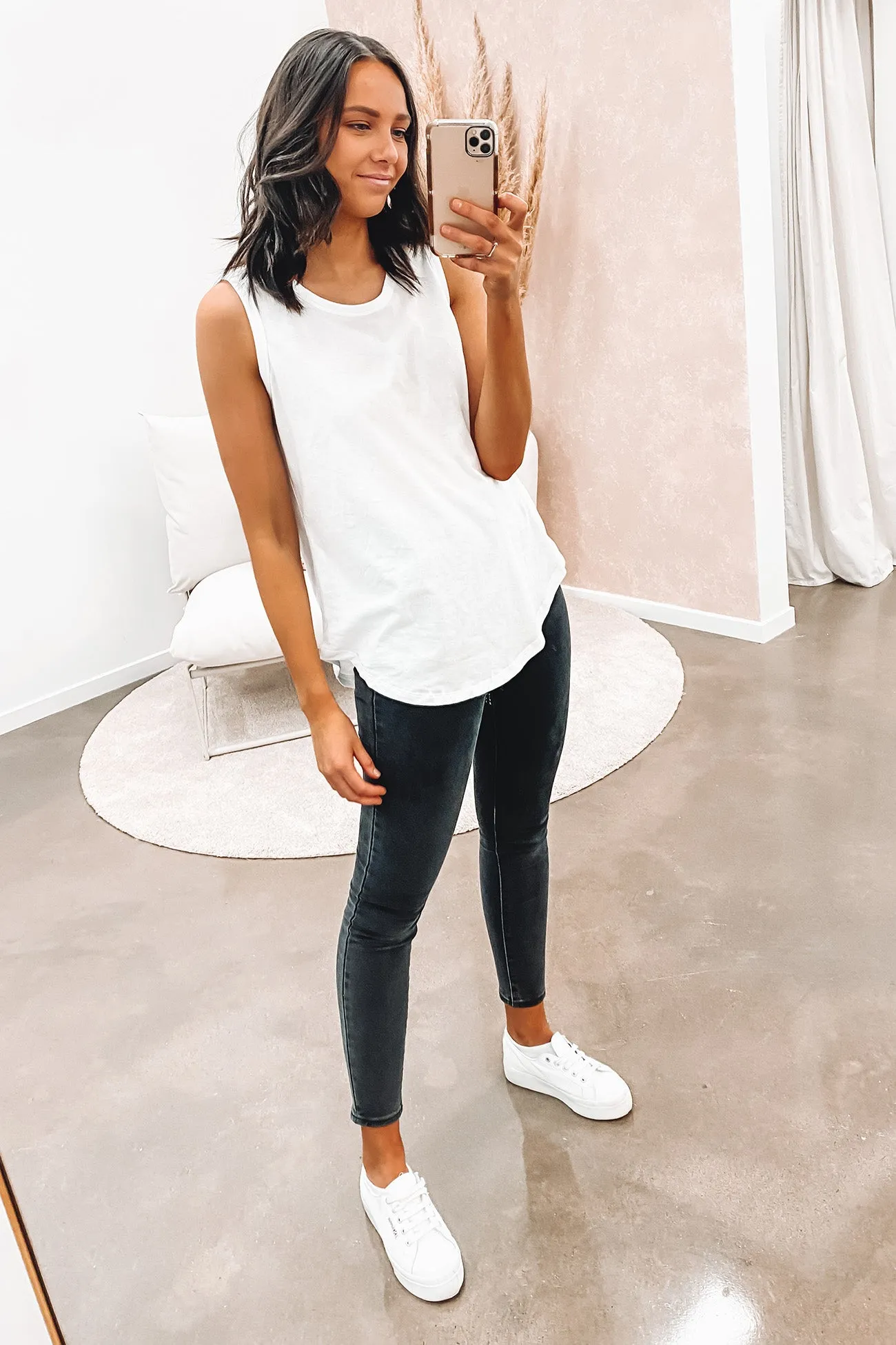 Keira Tank White Weatherproof Outerwear Future Edge