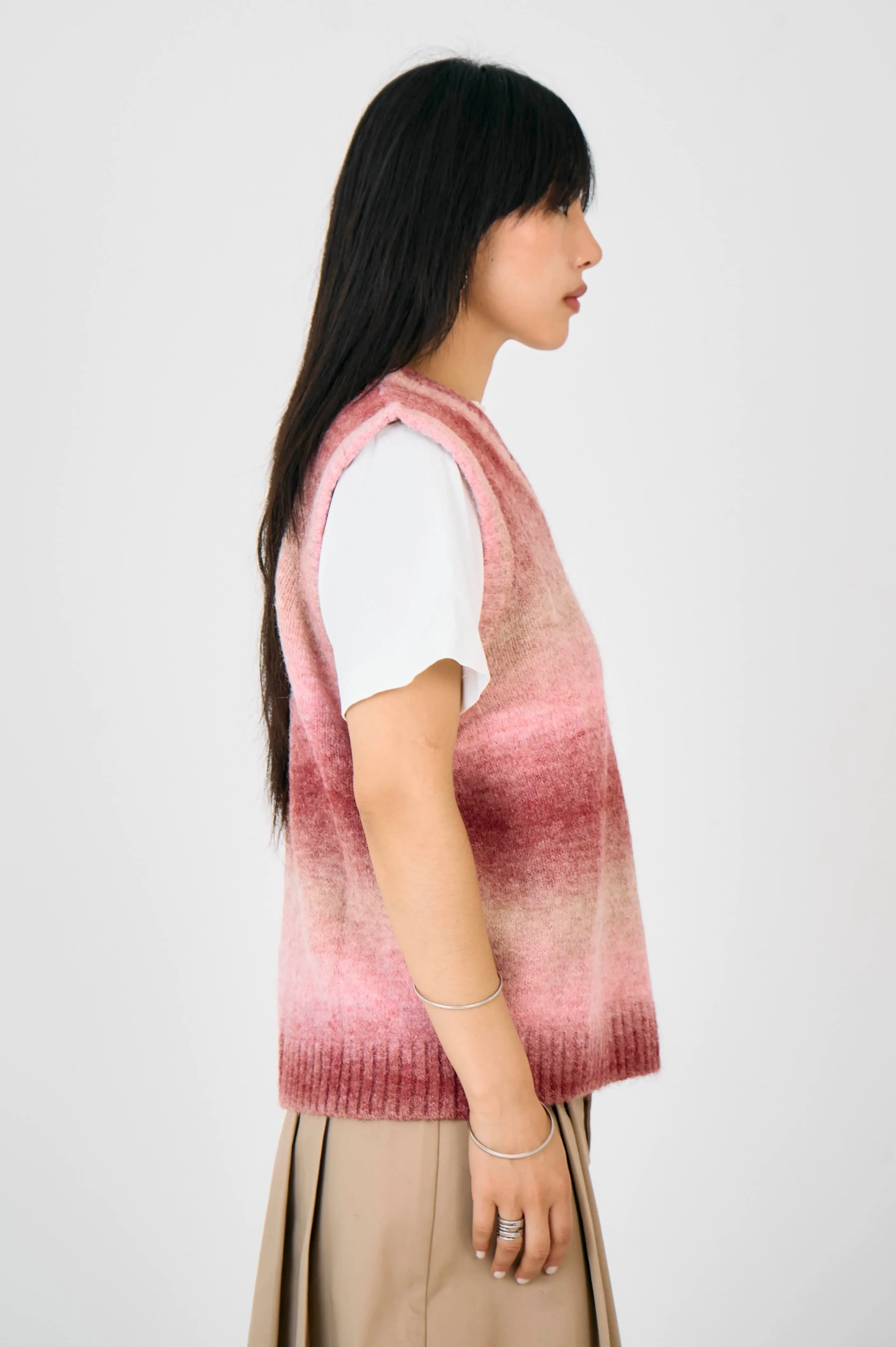 Club Spacedye Knit Vest Classic Comfort Travel Light