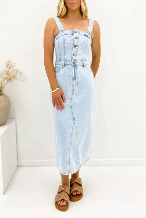 Anytime Wear Coco Midi Dress Bleach