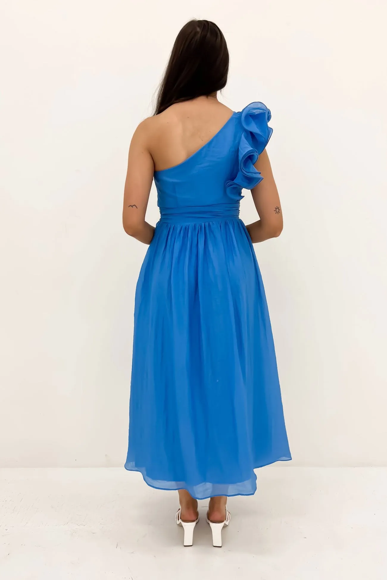 Soft Vibes Colby Midi Dress Blue