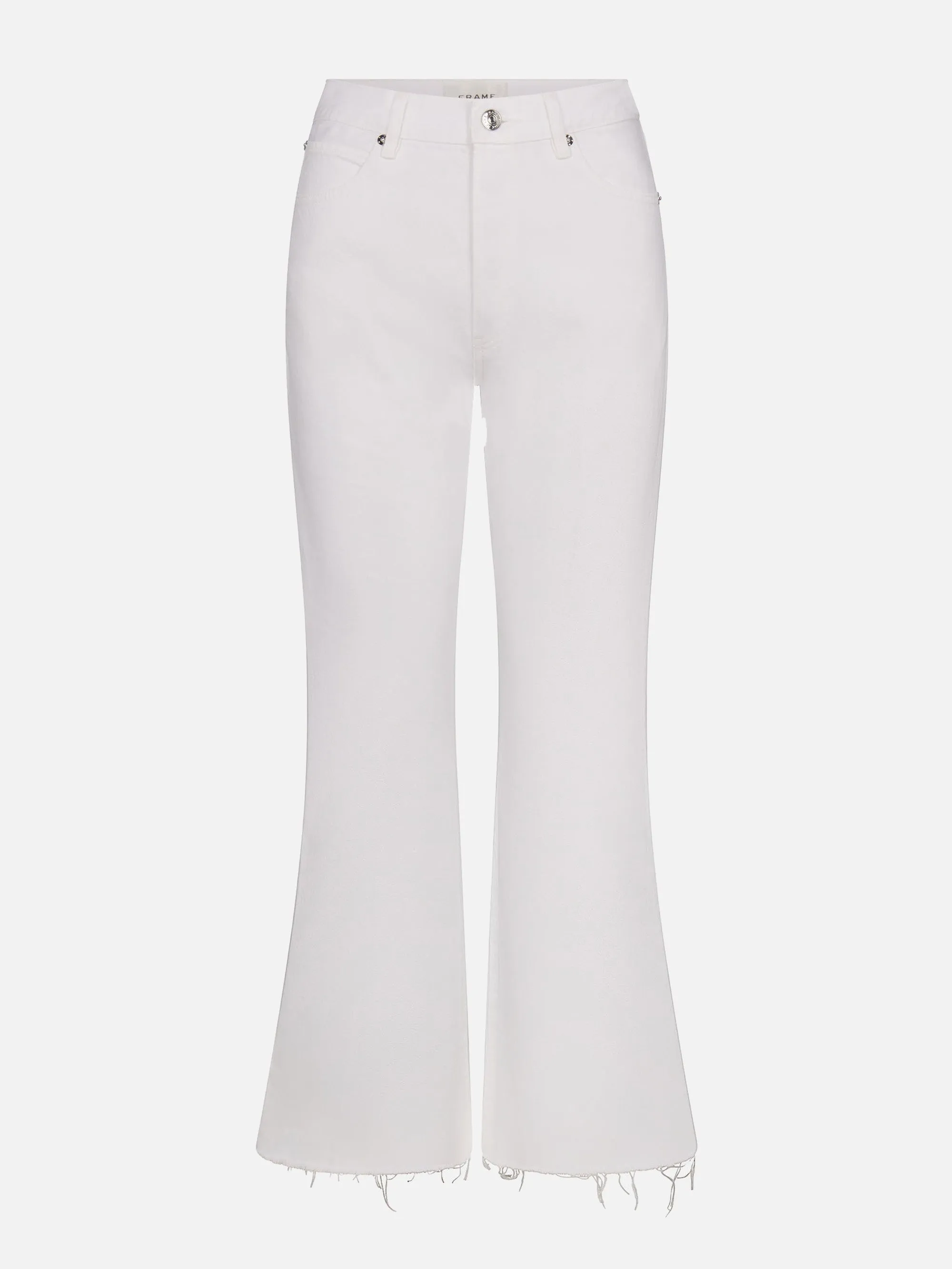 The Lax -- White Raw Fray Soft Fabric TemperatureRegulation