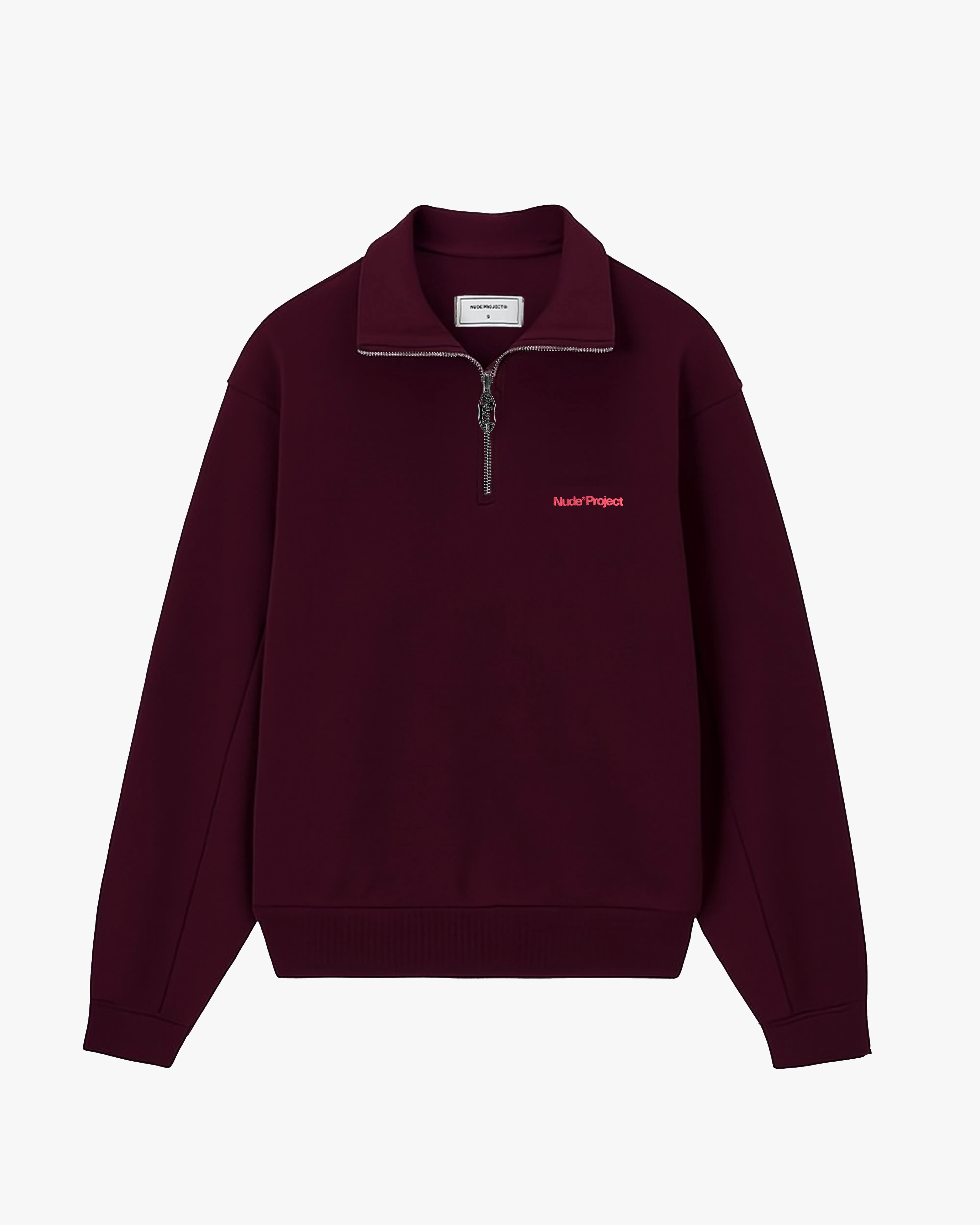 Origins Quarter-Zip Burgundy Fashionable Look