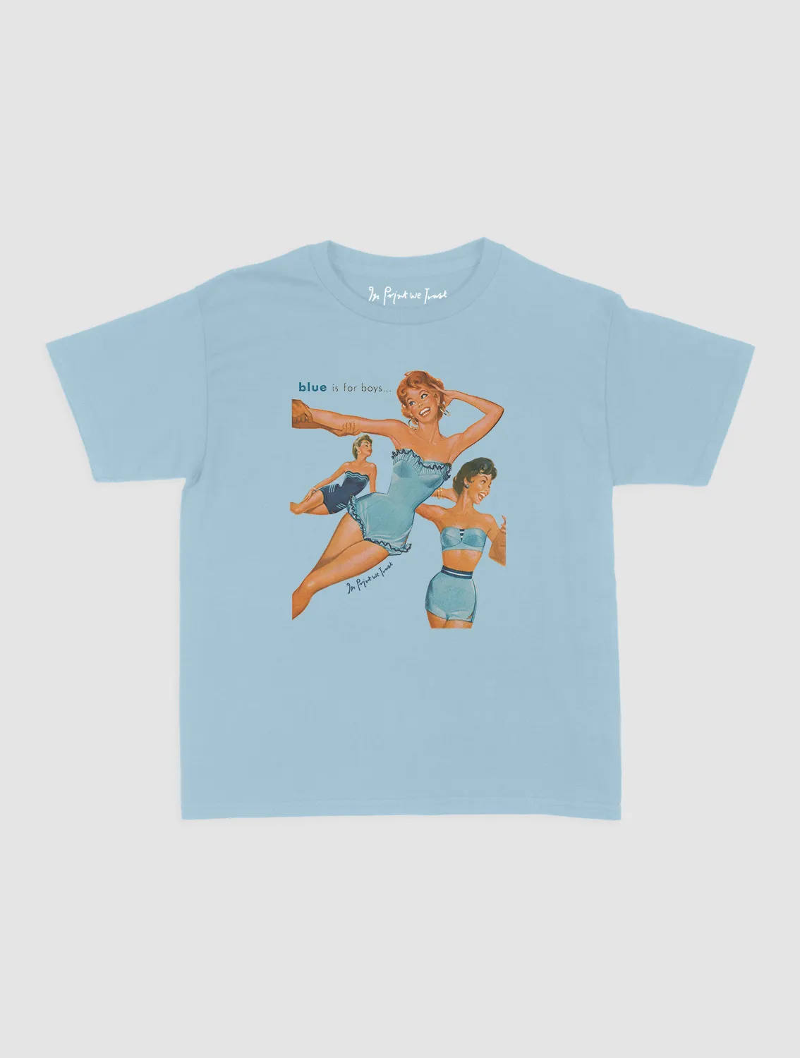 blue is for boys baby tee Quick Dry Wear Fit layerable