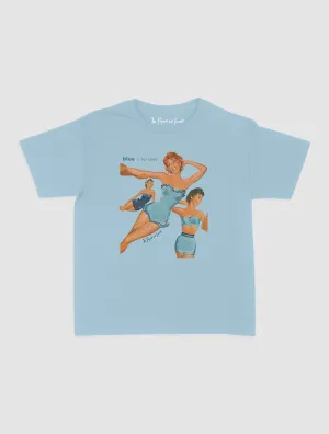 blue is for boys baby tee Quick Dry Wear Fit layerable