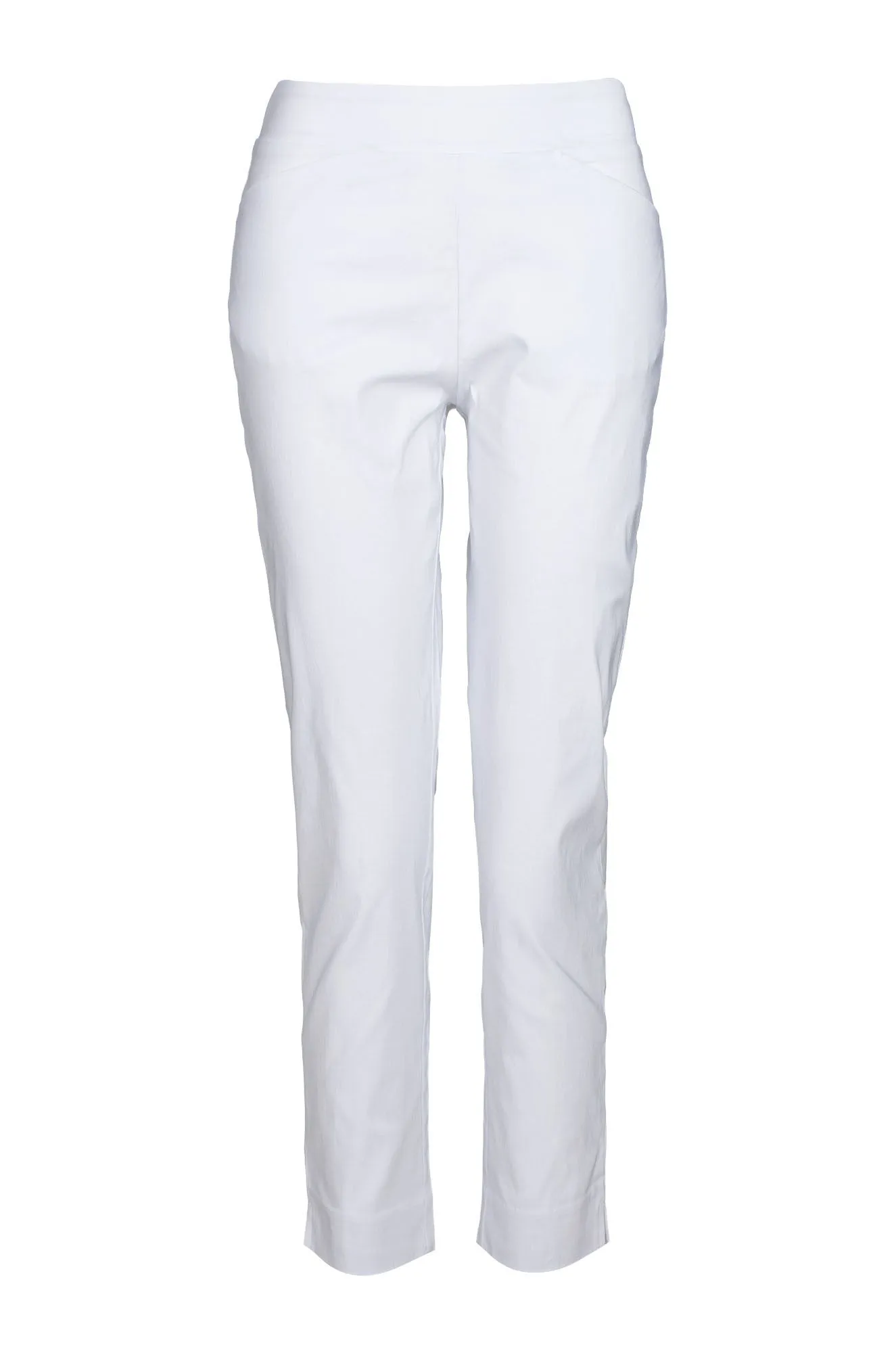 Platinum Bengaline Capri Pants | WHITE | 6305C1 AbrasionResistantFabric